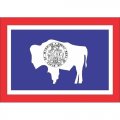 Wyoming State Flag Light Iron On Stickers (Heat Transfers)