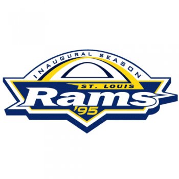 St. Louis Rams Anniversary Logo  Light Iron-on Stickers (Heat Transfers)