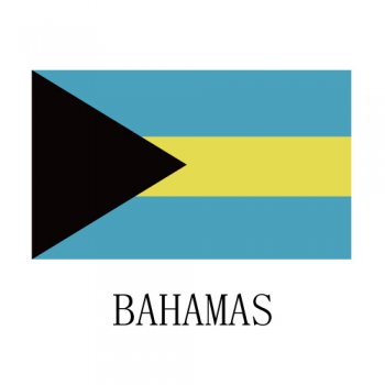 BAHAMAS Flags light iron ons