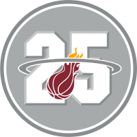 Miami Heat 201112 Anniversary Logo Light Iron-on Stickers (Heat Transfers)