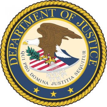 US Department of Justice logo light t shirt iron on transfer