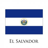 EL SALVADOR Flags light iron ons