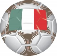 Italy Soccer Light Iron-on Stickers (Heat Transfers)