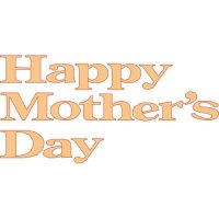 Happy Mother's Day Light Iron On Stickers (Heat Transfers) version 1