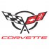 Corvette logo Light Iron On Stickers (Heat Transfers) version 1