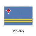 ARUBA Flags light iron ons