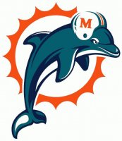 Miami Dolphins Primary Logo  Light Iron-on Stickers (Heat Transfers)