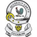 Cockburn Clan Badge Light Iron On Stickers (Heat Transfers)