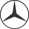 Mercedes-Benz logo Light Iron On Stickers (Heat Transfers) version1