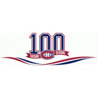 Montreal Canadiens Anniversary Logo  Light Iron-on Stickers (Heat Transfers)