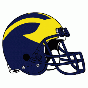 1976-Pres Michigan Wolverines Helmet Logo Light Iron-on Stickers (Heat Transfers)