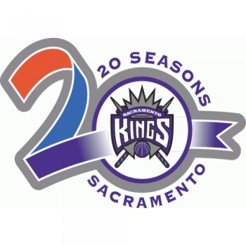 Sacramento Kings Anniversary Logo  Light Iron-on Stickers (Heat Transfers)