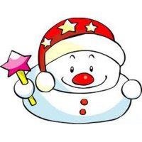 Personalized Christmas Snowman light-colored fabric iron on transfers 4