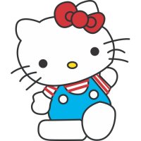 Hello Kitty Light Iron On Stickers (Heat Transfers) version 17