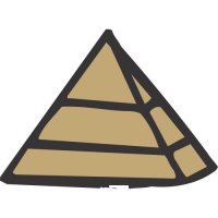 Pyramid Light Iron On Stickers (Heat Transfers) version 1