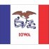 Iowa State Flag Light Iron On Stickers (Heat Transfers)