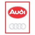 Audi logo Light Iron On Stickers (Heat Transfers) version 2