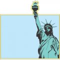 Statue of Liberty Light Iron On Stickers (Heat Transfers) version 3