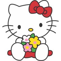 Hello Kitty Light Iron On Stickers (Heat Transfers) version 8