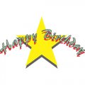 Happy Birthday Light Iron On Stickers (Heat Transfers) version 8