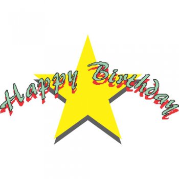 Happy Birthday Light Iron On Stickers (Heat Transfers) version 8