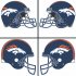 Denver Broncos Helmet Logo  Light Iron-on Stickers (Heat Transfers)