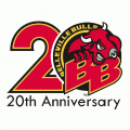 2000 Belleville Bulls Anniversary Logo Light Iron-on Stickers (Heat Transfers)