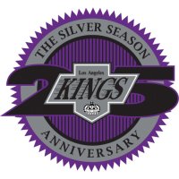 Los Angeles Kings Anniversary Logo  Light Iron-on Stickers (Heat Transfers)