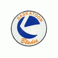 1983 84-1992 93 Saskatoon Blades Primary Logo Light Iron-on Stickers (Heat Transfers)