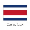 COSTA RICA Flags light iron ons