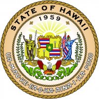 Hawaii Seal Light Iron On Stickers (Heat Transfers)