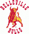 1981-1997 Belleville Bulls Primary Logo Light Iron-on Stickers (Heat Transfers)