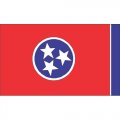 Tennessee State Flag Light Iron On Stickers (Heat Transfers)