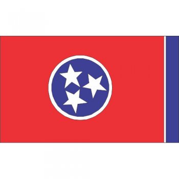 Tennessee State Flag Light Iron On Stickers (Heat Transfers)