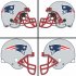 New England Patriots Helmet Logo  Light Iron-on Stickers (Heat Transfers)